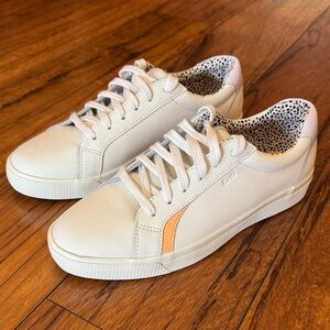Keds Women’s Off-White Sneakers with Peach Accents